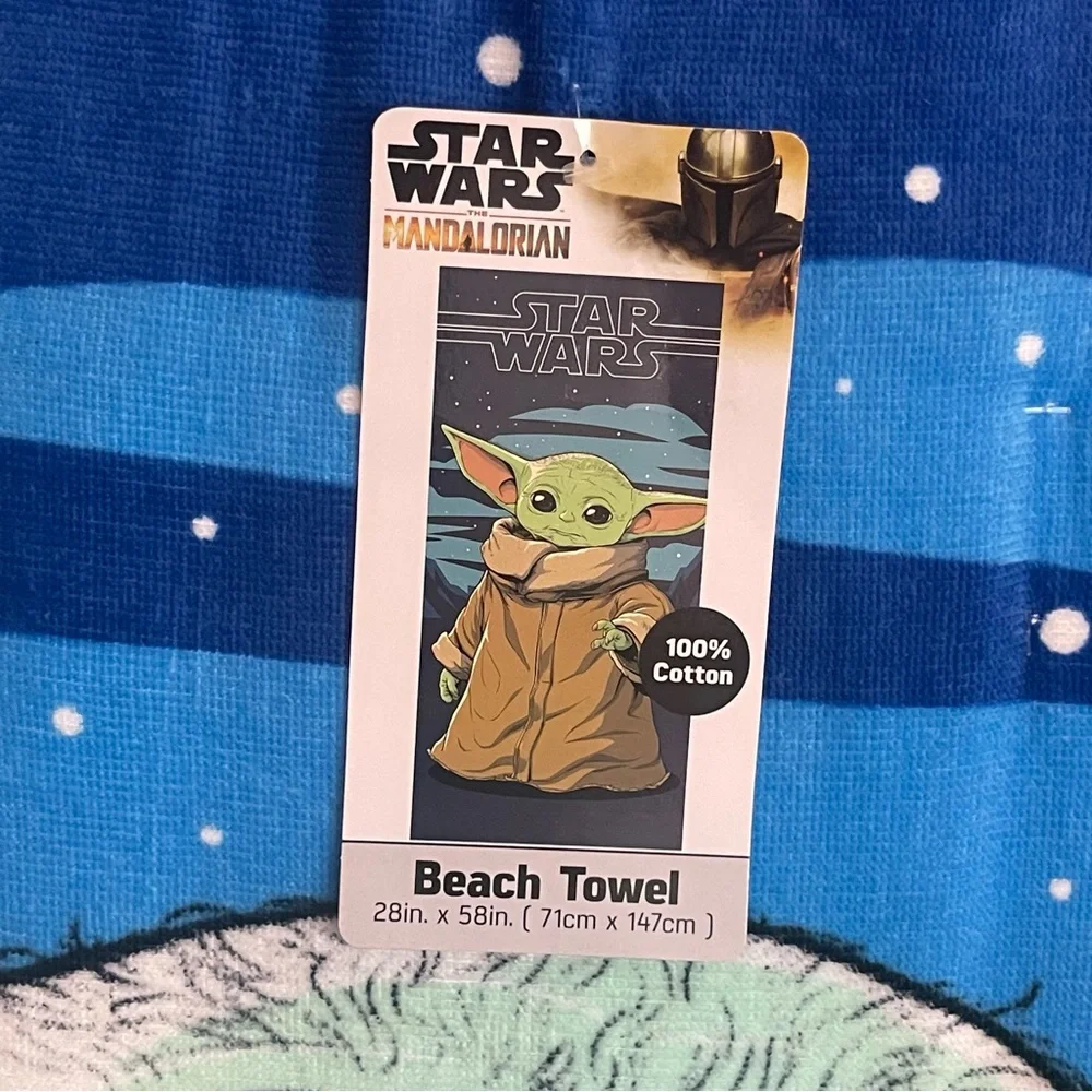 Star Wars Beach Towel Grogu Disney The Mandelorian NWT